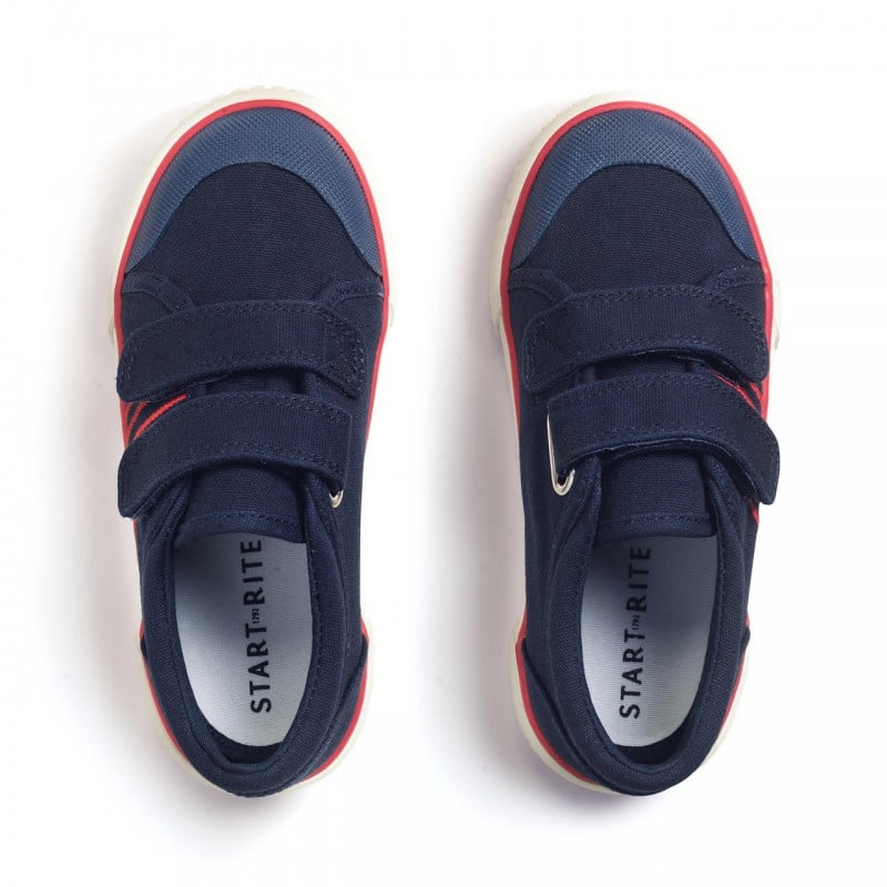 Startrite Sandy Beach boys velcro canvas shoes in navy